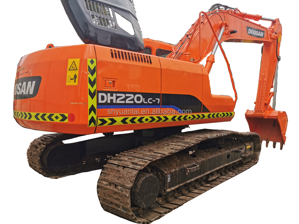 22tan Doosan Excavator DH220LC-7 Super for High Slope Efficiency and Good Cab Sealing