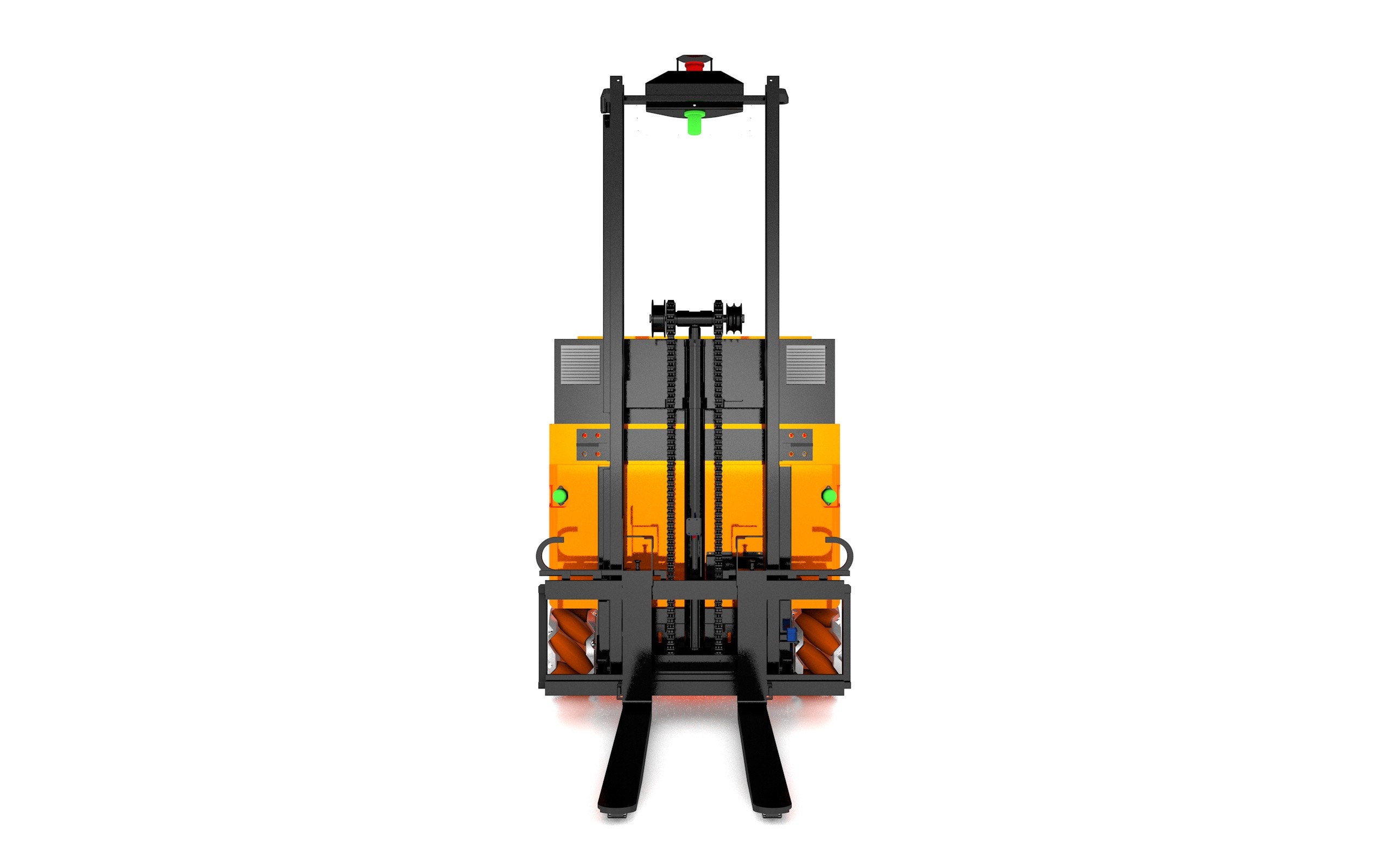 omnidirectional wheels Intelligent Unmanned Forklift agv lift capacity 2T