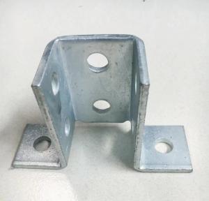 Wholesale Steel Strut Channel Fittings With 4 Holes Base Zinc Plated Finish For Strong Structures from china suppliers