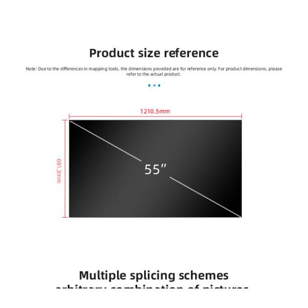Ultra Narrow 46'' 55'' LG Boe Lcd Panel LCD Splicing Screen Monitor for Indoor Display Text Animation Function Seam 0.88mm