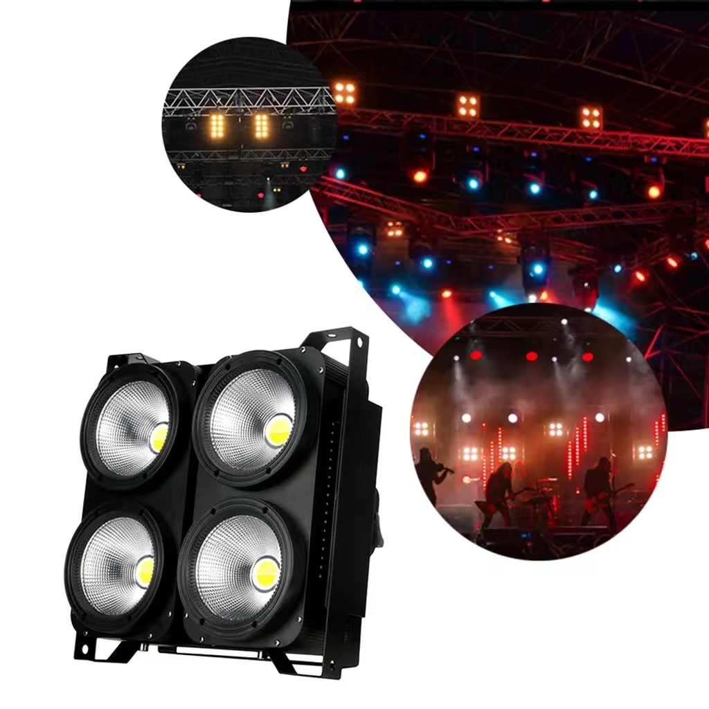 LED Light Source Powerful COB 4x100W 4-Eyes Audience Light for Dynamic Stage Effects