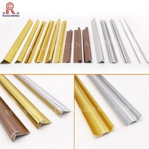 Wholesale Golden Decorative Aluminum Trim Molding 10mm X 20mm Mill Finished from china suppliers