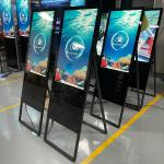 43 49 55 inch indoor floor stand wifi touch screen kiosk sinage display digital