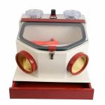 Large Window Twin Pen Dental Sandblaster With Drawer Powerful Dental Lab