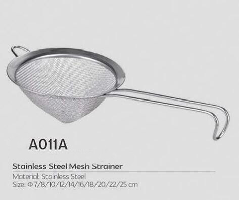 Cheap design kitchen helper sieve strainer stainless steel fine mesh flour strianer