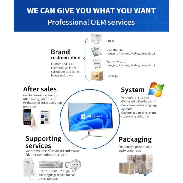 21.5 Inch Business All In One PC Intel Core I5 8GB RAM 256GB SSD Win10