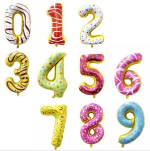 Wholesale Wholesale New hot designs 32inch Balloon 0-9 number balloons Donuts Foil Balloon birthday Party Decoration Ball from china suppliers