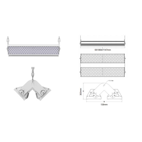 IP40 IK08 Waterproof LED High Bay Light For Outdoor And Indoor LED Ceiling Lights
