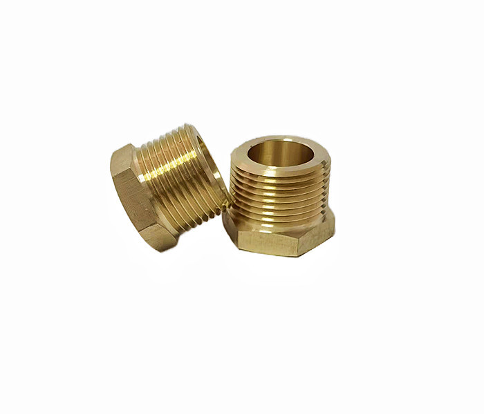 1/2" NPT Male X 1/2" NPT Female Brass Hex Bushing Brass Fitting