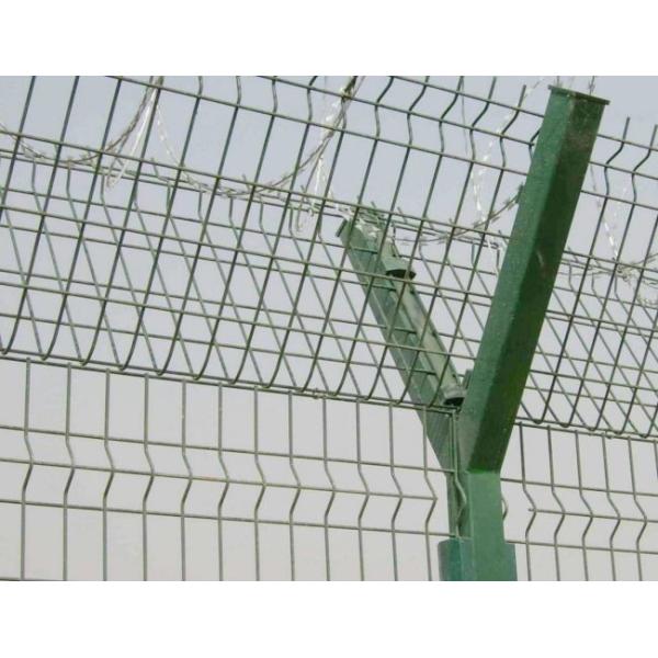 High Security Plastic Coated Welded Wire Mesh Panels with 50mmx100mm and 50mmx200mm Hole Sizes for Airport Fence