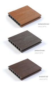 Wholesale WPC Outdoor Tile 3D Embossed Wood Plastic Composite Decking For Garden from china suppliers