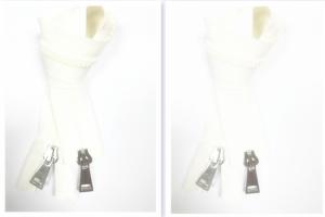 Wholesale Eco- friendly Most Popular Double Sliders 2 Way Open End Metal Zipper Close-end / Open-end from china suppliers