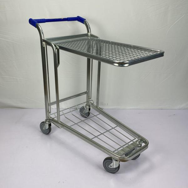 Double Decker Flatbed Heavy Duty Warehouse Trolley 200Kgs Capacity Logo