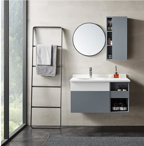 28in 600mm Contemporary 30 Inch Bathroom Vanities Wall Mounted Lacquer Surface
