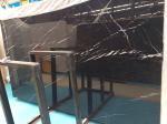 Large Nero Marquina Marble Slab, Black and White Marble Stone Floor Tiles