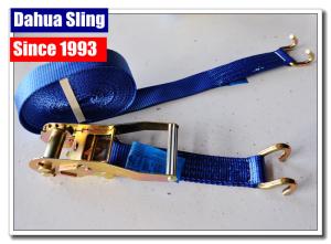 Wholesale Open Hook Over The Wheel Tie Down Straps , Industrial Ratchet Straps 3325 Lbs from china suppliers