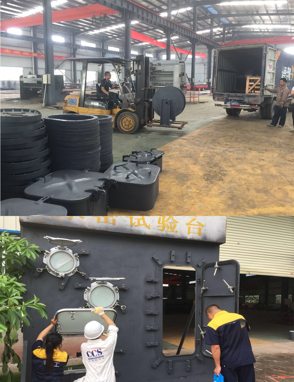 Customized Watertight Doors On Ships , 0.06Mpa-0.5Mpa Pressure Aluminum Marine Doors