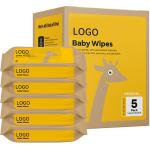 100% Plant Based Wet Wipes Biodegradable Bamboo Wet Wipes Alcohol Free