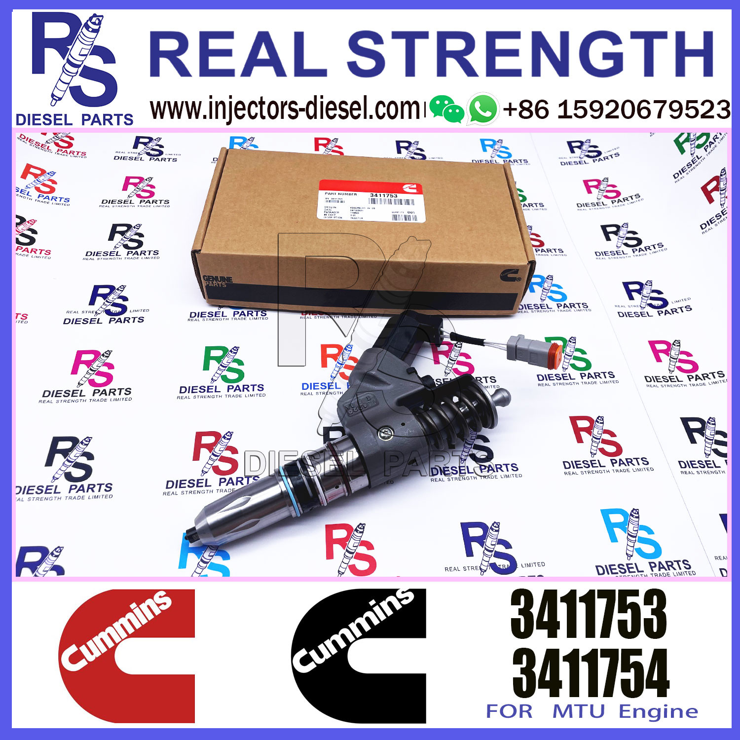 Injector 3411753 3095040 3080429 3411756 4061851 4062567 For CUMMINS M11 QSM ISM QSM11 ISM11 Diesel Engine