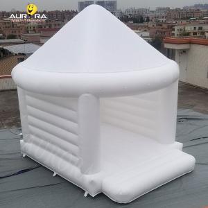 Wholesale Adults Wedding White Inflatable Bouncy Castle PVC Custom Logo With Top Roof from china suppliers