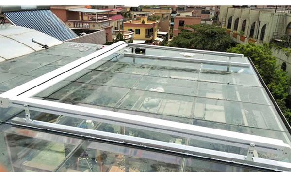 Modern Remote Control Skylight Awning Conservatory Canopy Motorised Retractable Roof