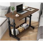 Simple Brown Wooden Coffee Standing Table for Office Work Station 80 kgs/lbs