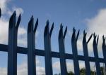 PVC Coated Mid Steel Metal Palisade Fencing W Pale 65mm High Rigidity