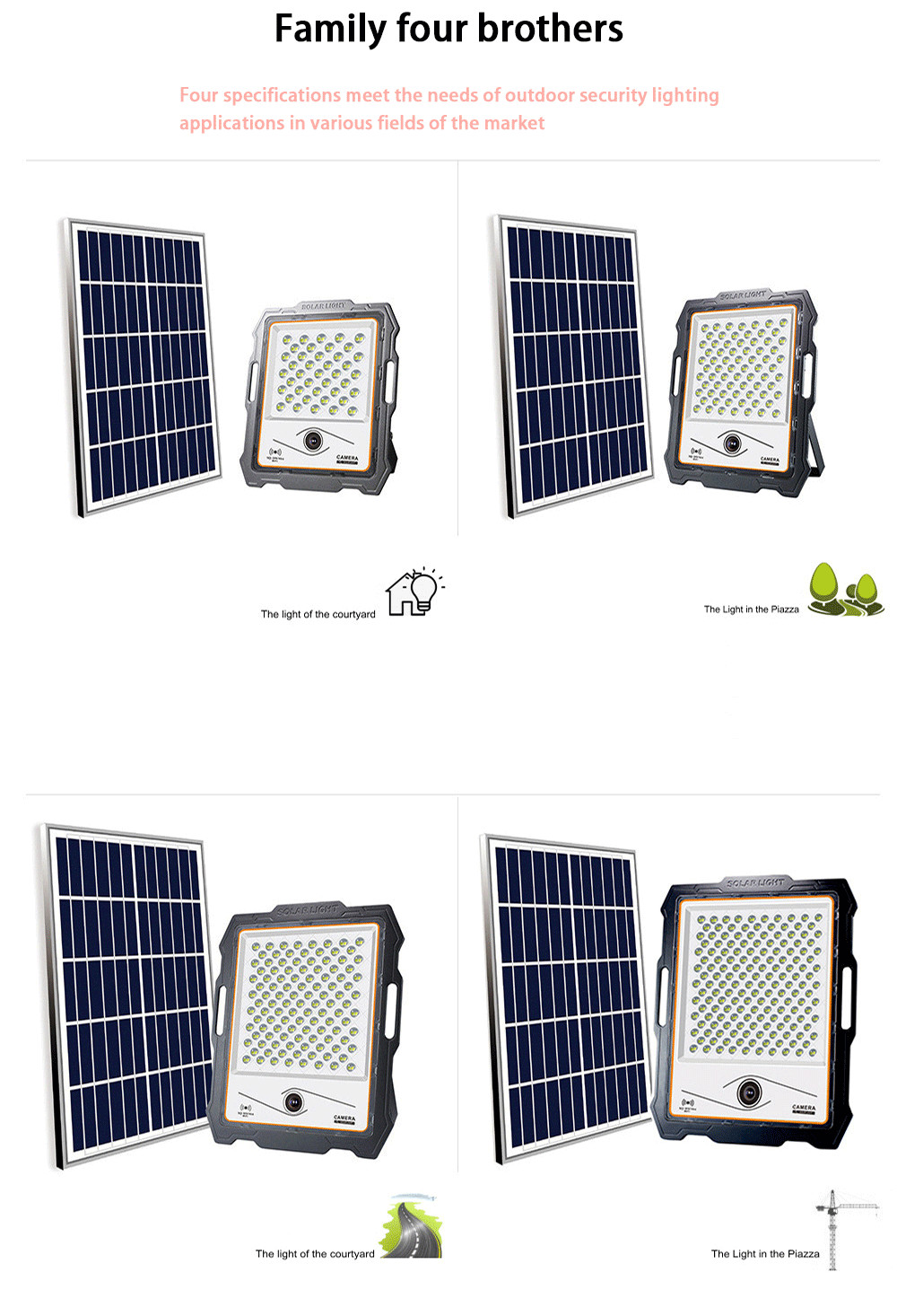 Remote Control Solar Flood Light Smd Rechargeable 400 Watt Solar Flood Light