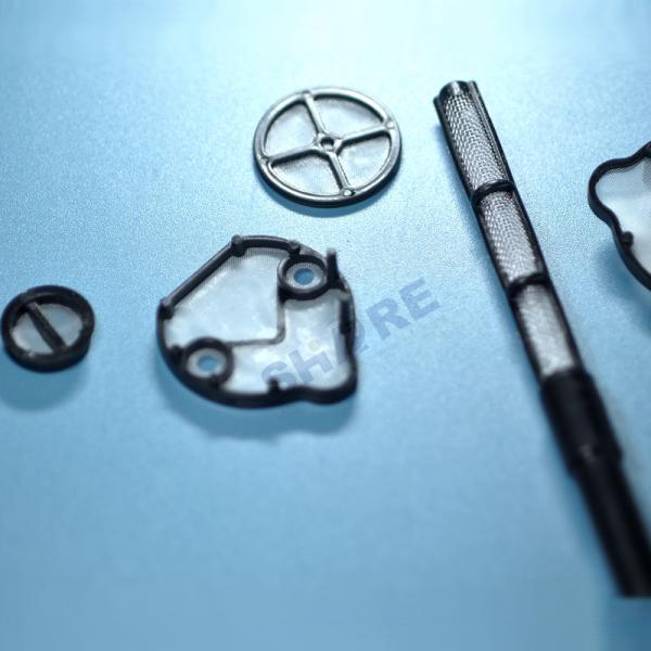 Venting Sieve Flat Filter Plastic Fabric Mesh PA Pet Insert Over Moulded POM Plastic