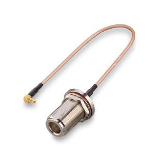 Wholesale Pigtail Antenna Cable Assembly MMCX Right Angle To N Female Bulkhead from china suppliers