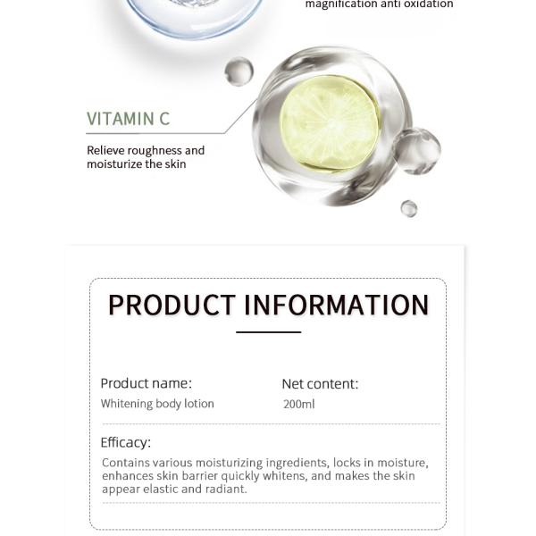 Skin Care Products L Glutathione Skin Whitening Body Lotion Brightening Body Lotion Hydrating Vitamin