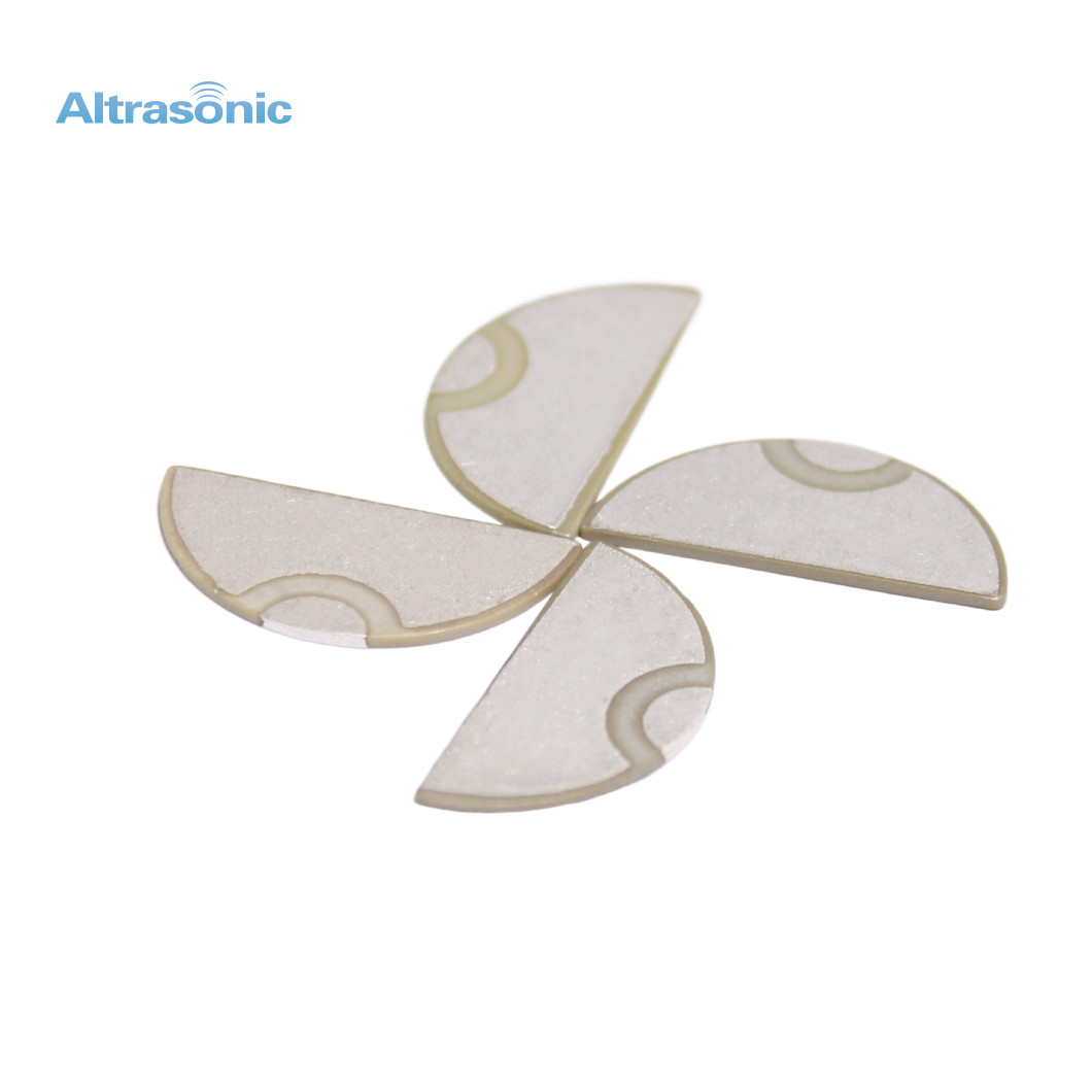 Semicircle Ultrasonic Transducer Ceramic Sheet Disk For Fetal Doppler Monitor