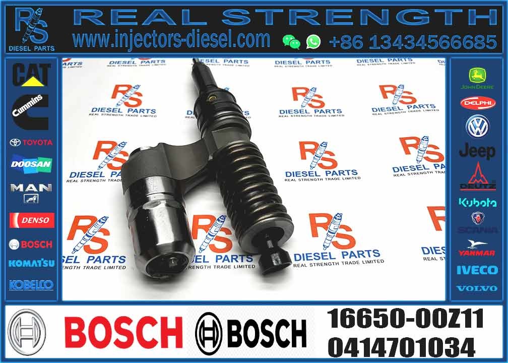 Common Rail Diesel Fuel Injector 0414701033 Common Rail Injector 0414701034 Auto Parts Injector 16650-00Z11