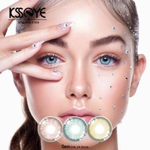 Wholesale HEMA NVP Yearly Gemstone Green Lens Contact With Water Content 40% from china suppliers