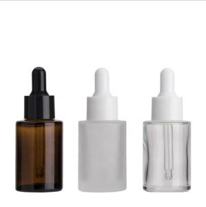 Wholesale Eco Friendly Recyclable 30ml Frosted Amber Dropper Bottle leak proof from china suppliers