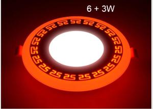 Wholesale LED Ceiling Lights For Homes , LED Recessed Ceiling Lights Double Color 6 + 3W from china suppliers