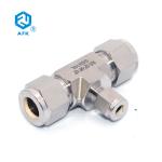316 Stainless Steel Tube Fittings Ferrule Reducing Branch Tube T Connector