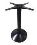 Black Wrinkle Powder Coated Bistro Table Base Round Metal Table leg For Dining