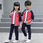 Kids Kindergarten Primary School Uniforms Long Sleeve Stand Collar Sportswear