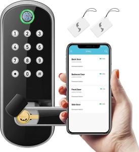 China Glomarket Smart Home Security Digital Lock Tuya Wifi Keyless Fingerprint Biometric Intelligent Door Lock on sale
