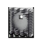 Silver Die Cast Aluminum Heat Sink Compact Electronic Heat Sink