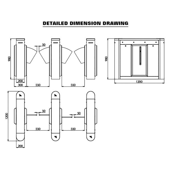 304 Stainless Steel Swing Arm Gate: OEM/ODM Supported