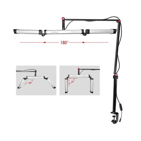 LED Half Moon Light for Lash Artists and Beauty Professionals Foldable 20w LED