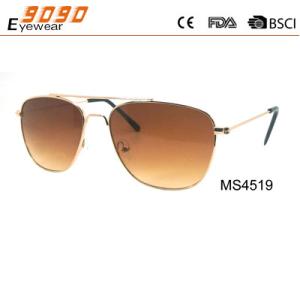 Wholesale 2017 hot sale style sunglasses with metal frame ,suitable for men and women from china suppliers