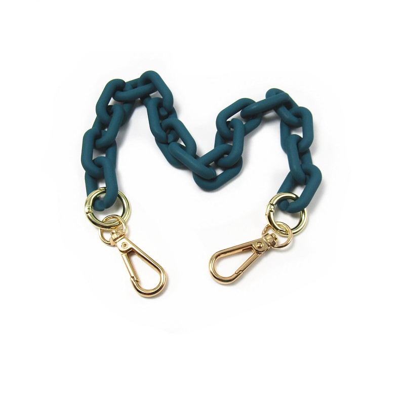 DIY Retro Matte Acrylic Candy Chain Bag Strap Crossbody Replacement Purse Decorative Handle Chain