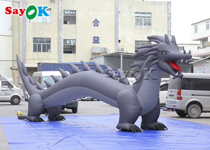 Christmas Oxford Cloth Jumbo Inflatable Dragon With Wings