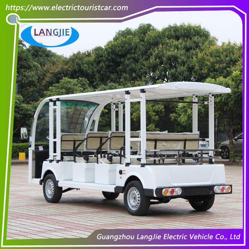 72V 7.5KW University Electric Tourist Car 11 Seats Battery 6v*12pcs For Tourist Car Hire