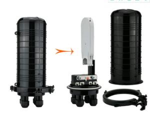 Wholesale PC / ABS Material OFC Joint Enclosure , Joint Closure Fiber Optic Fire Resistant Housing from china suppliers
