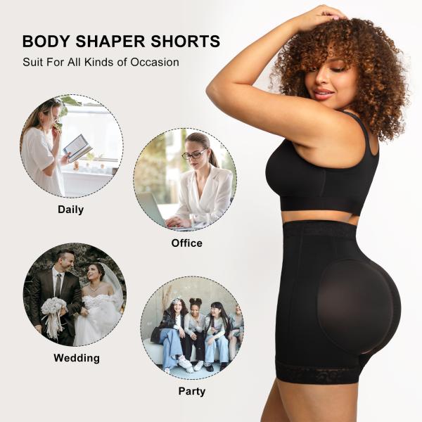 Hexin Adjustable Hooks Body Shaper for Tummy Trimming and Butt Lifting Shapewear BBL