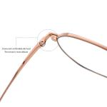 Round Titanium Frame Glasses Unisex Anti Radiation Anti Blue Light